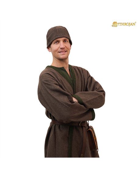 Gorro Viking Birka en laine marron