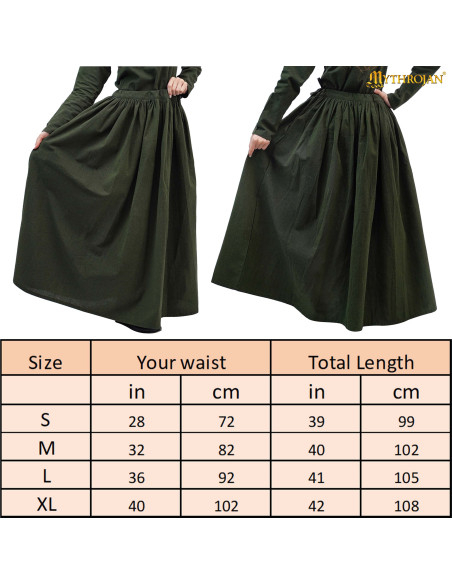 Falda medieval La Aventurera - vert...