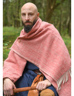 Châle en laine à motif en chevrons de style médiéval,... 2