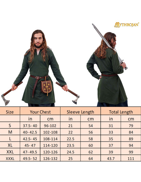 Tunique vikingue homme modèle Bjorn,...