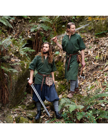 Tunique médiévale en coton pour homme...