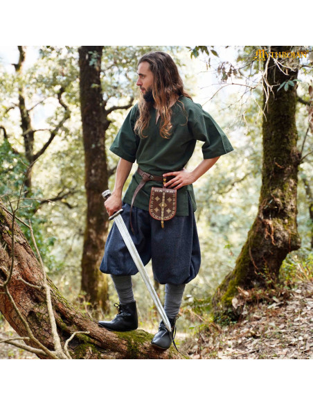 Tunique vikingue courte en coton...