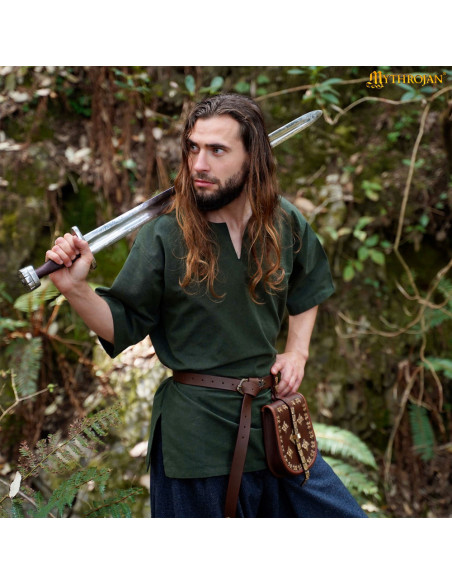Tunique vikingue courte en coton...