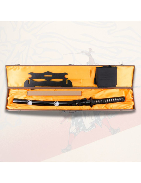 Wakizashi fonctionnel gaine noire...