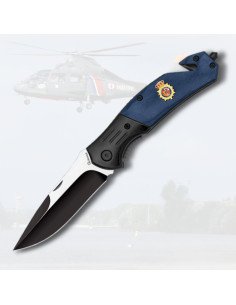 Couteau de secours Albainox bleu Police Nationale (19,6 cm.)