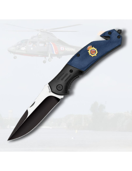 Couteau de secours Albainox bleu...