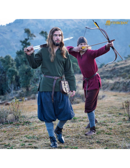 Tunique vikingue à manches longues...