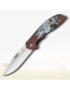 Couteau décoré Albainox ABS Chasseur 3D (21,4 cm.)