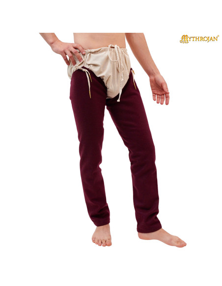 Jambes médiévales en laine modèle Oswald