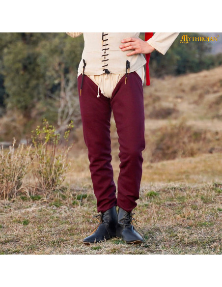 Jambes médiévales en laine modèle Oswald