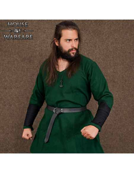 Bracelet viking en laine, couleur noire