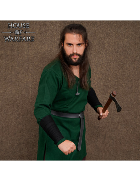 Bracelet viking en laine, couleur noire