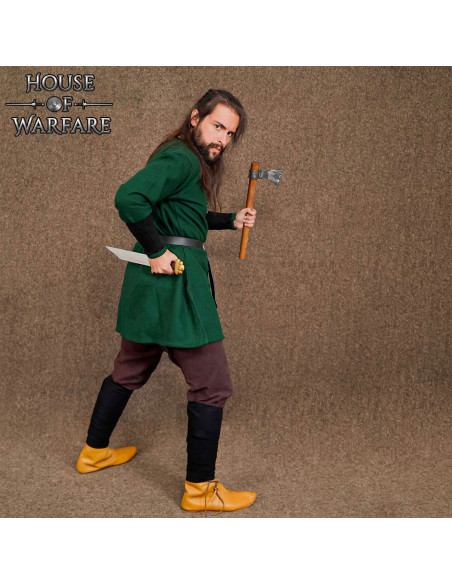 Bracelet viking en laine, couleur noire