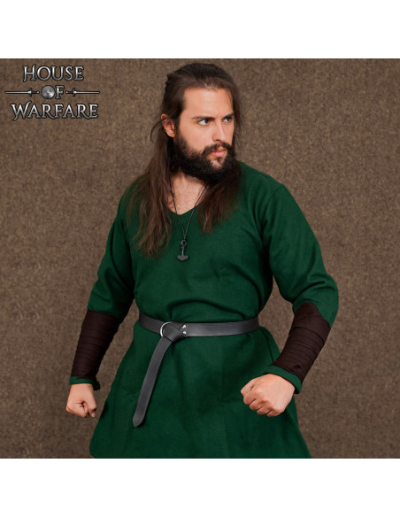 Bracelet viking en laine, couleur marron