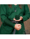 Bracelet viking en laine, couleur verte