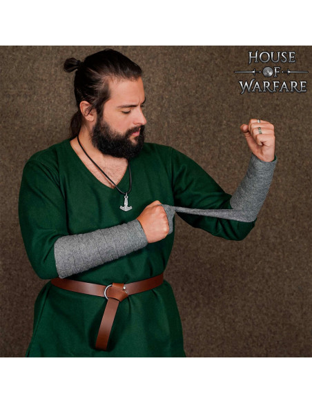 Bracelet viking en laine, couleur grise