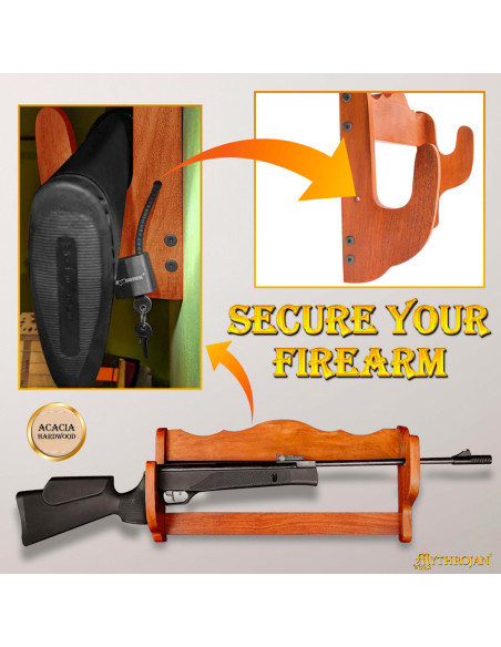 Support mural pour fusils, en bois...