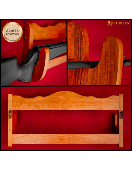 Support mural pour fusils, en bois...