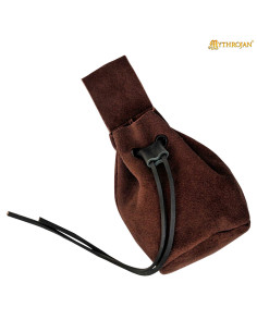 Pochette médiévale pour reconstituteurs - couleur marron...