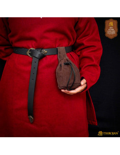 Pochette médiévale pour reconstituteurs - couleur marron... 2