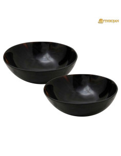 Set de 2 bols médiévaux en corne
