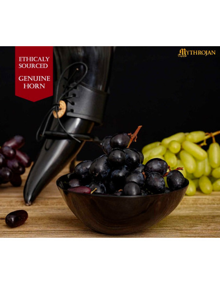 Set de 2 bols médiévaux en corne