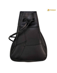 Pochette médiévale mendiante, couleur noire