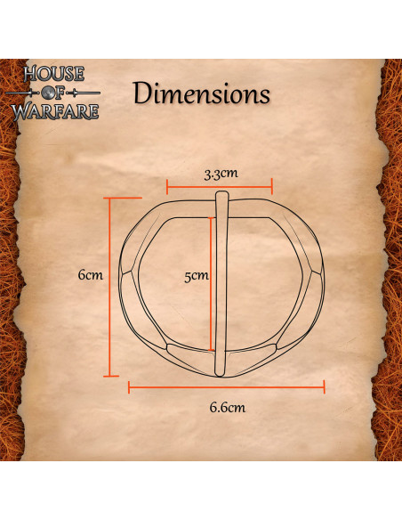 Boucle médiévale forgée à la main...