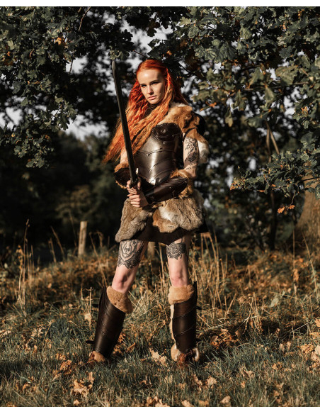 Corset médiéval en cuir modèle...