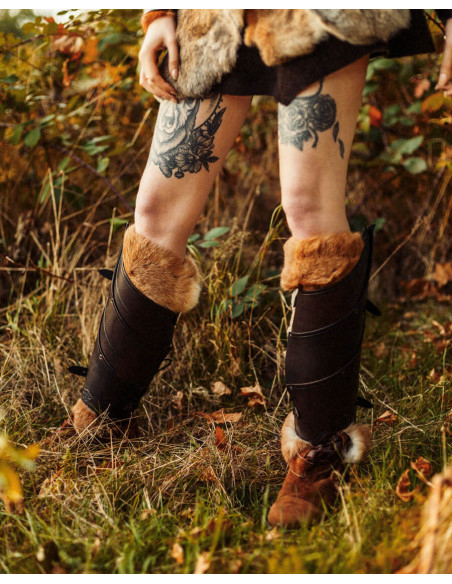 Cuissards médiévaux en cuir modèle...