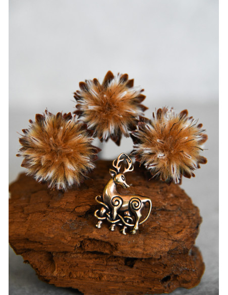 Pendentif Celtique Cerf en bronze