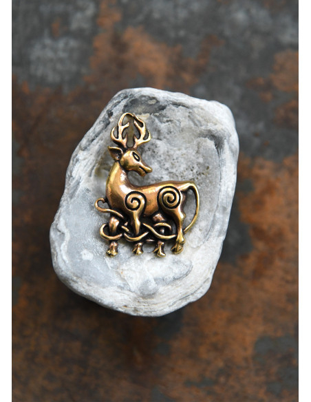 Pendentif Celtique Cerf en bronze