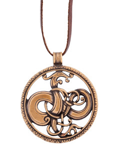 Pendentif Dragon Viking style urnes en bronze