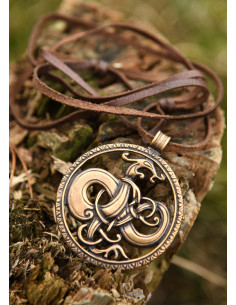 Pendentif Dragon Viking style urnes en bronze 2