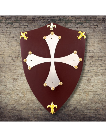 Mini Écu des Cathares en bois (29x21...