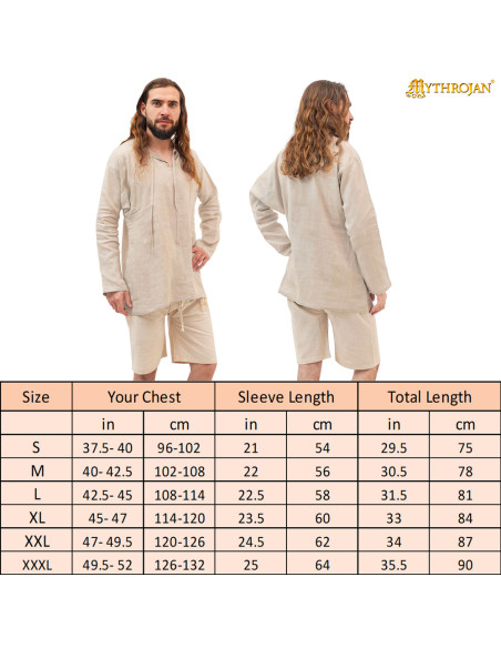 Tunique médiévale courte modèle...