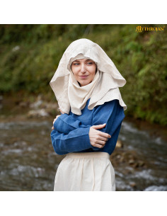 Vélo médiéval en lin et coton, couleur naturelle en forme... 2