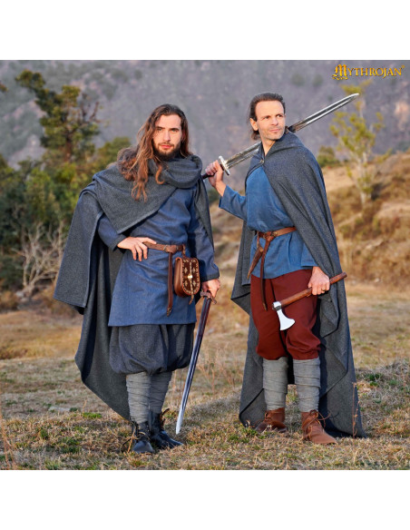 Cape viking médiévale en coton modèle...
