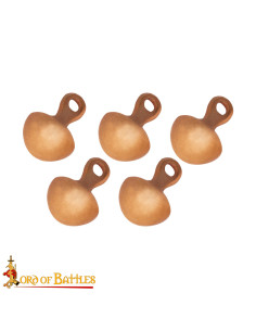 Pack de 5 boutons médiévaux en bronze