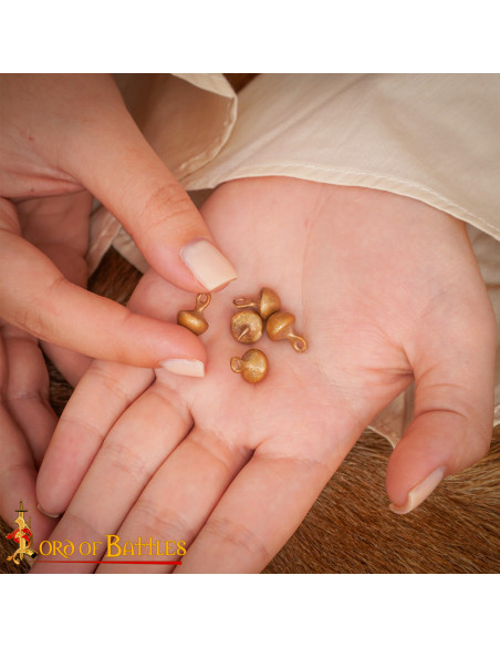 Pack de 5 boutons médiévaux en bronze