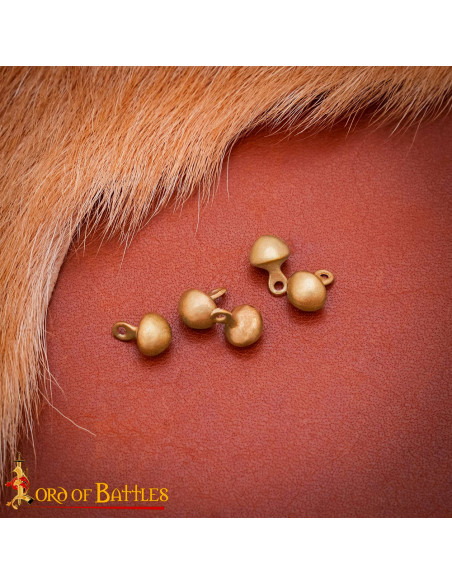Pack de 5 boutons médiévaux en bronze