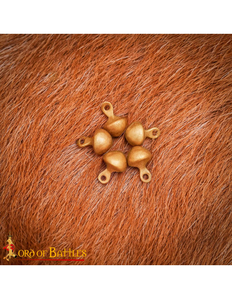 Pack de 5 boutons médiévaux en bronze