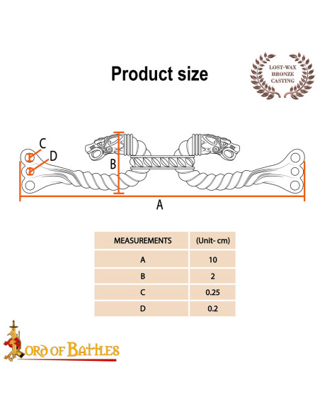 Fermeture de cape celtique médiévale...