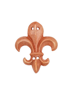 Ornement Fleur de Lis en bronze pour ceintures