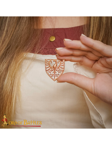 Ornement aigle héraldique en bronze...