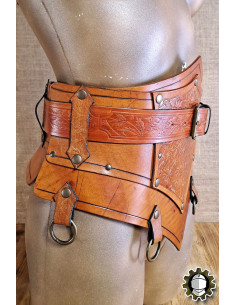 Corset médiéval en cuir avec ceinture modèle Senua,... 2
