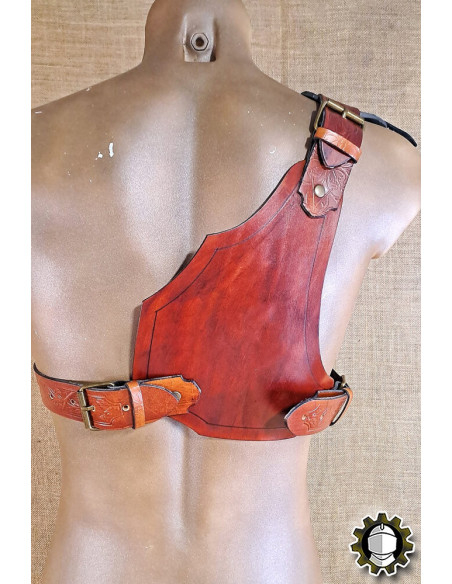 Harnais médiéval en cuir modèle...