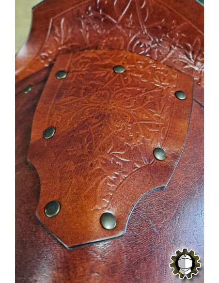 Épaulières médiévales en cuir modèle...