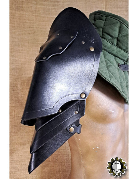 Épaulières médiévales en cuir modèle...