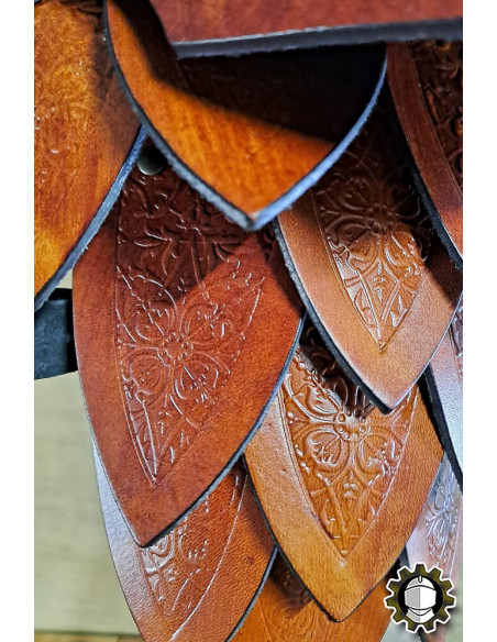 Épaulières médiévales en cuir modèle...